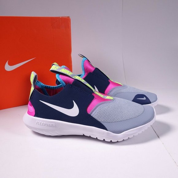 nike flex runner obsidian mist